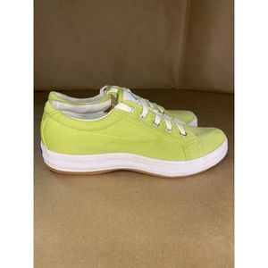 Keds Women Size 6 Green Polka Dot Insole Sneakers Shoes Fabric 16035m